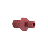 NPT Adapter Assembly PEEK 1/8 NPT Male x 1/4-28 Female
